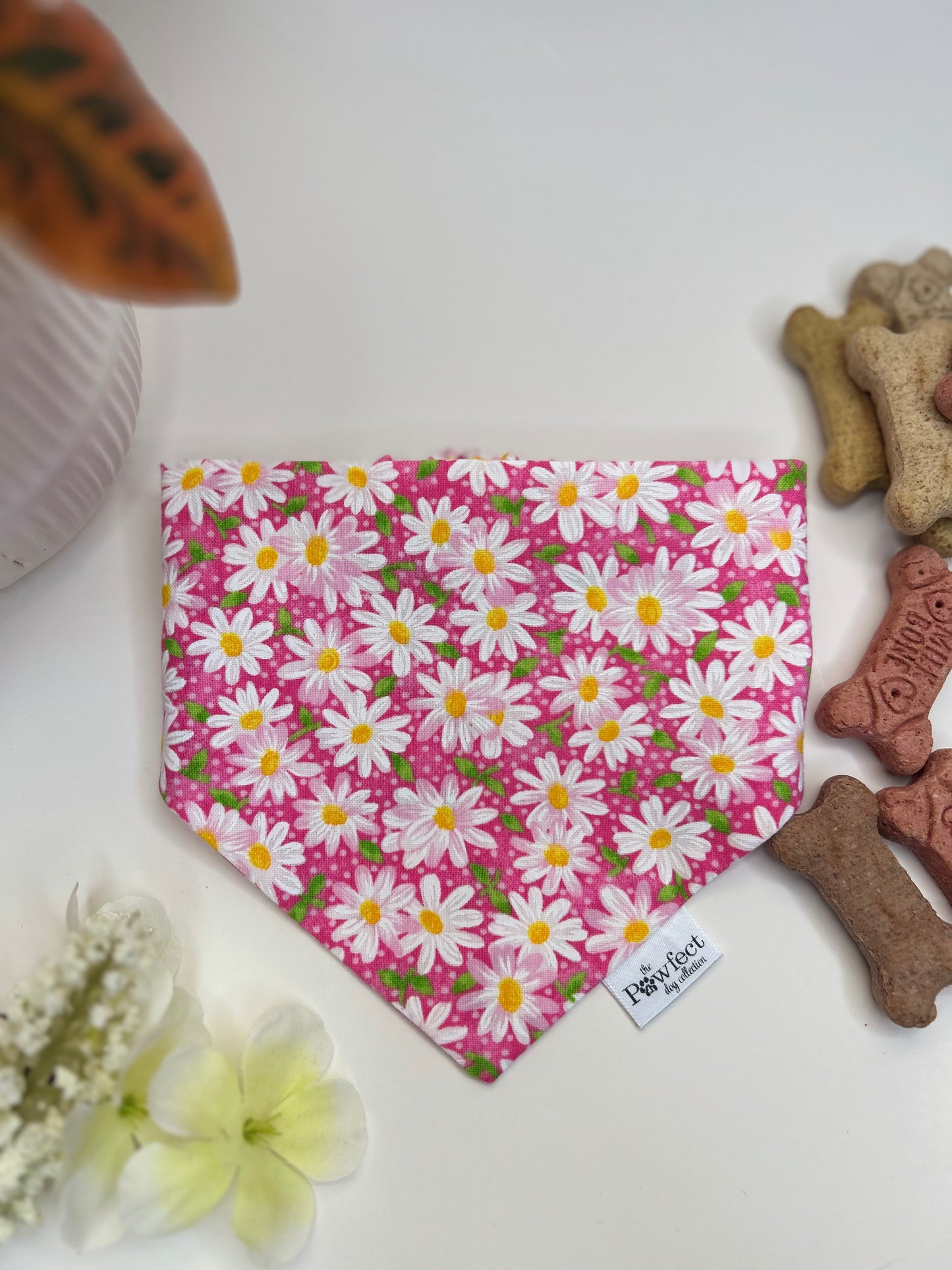 Pink Daisy Bloom Bandana