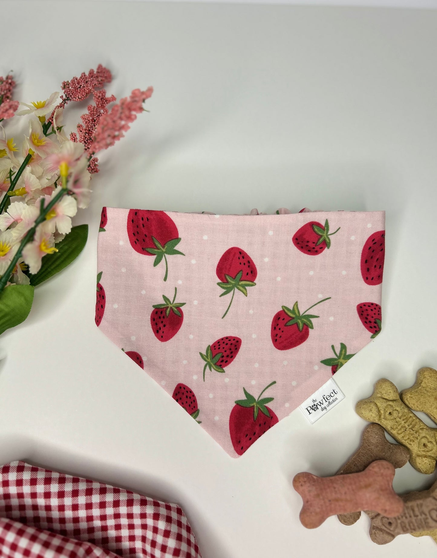 Berry Cute Reversible Dog Bandana