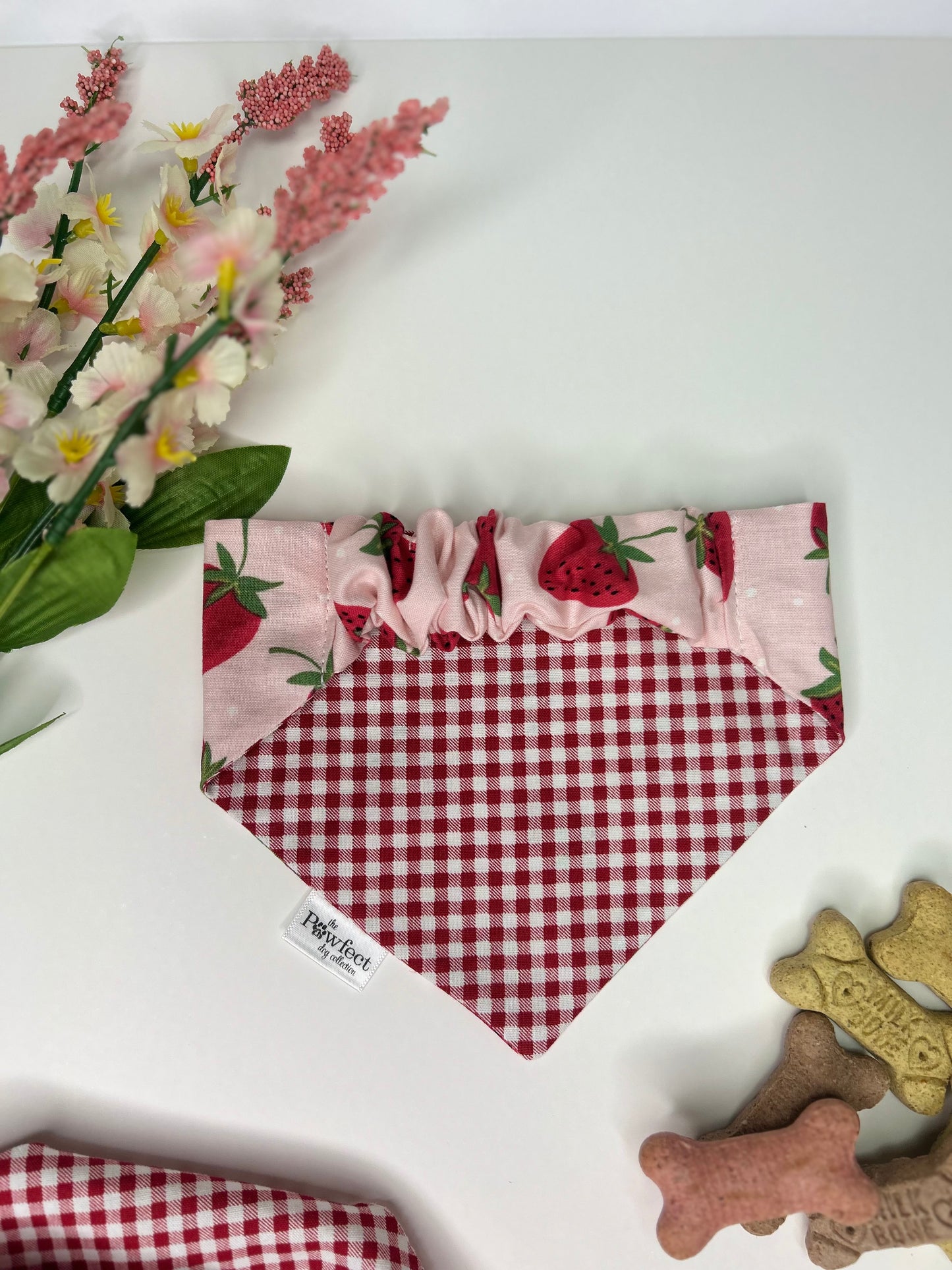 Berry Cute Reversible Dog Bandana