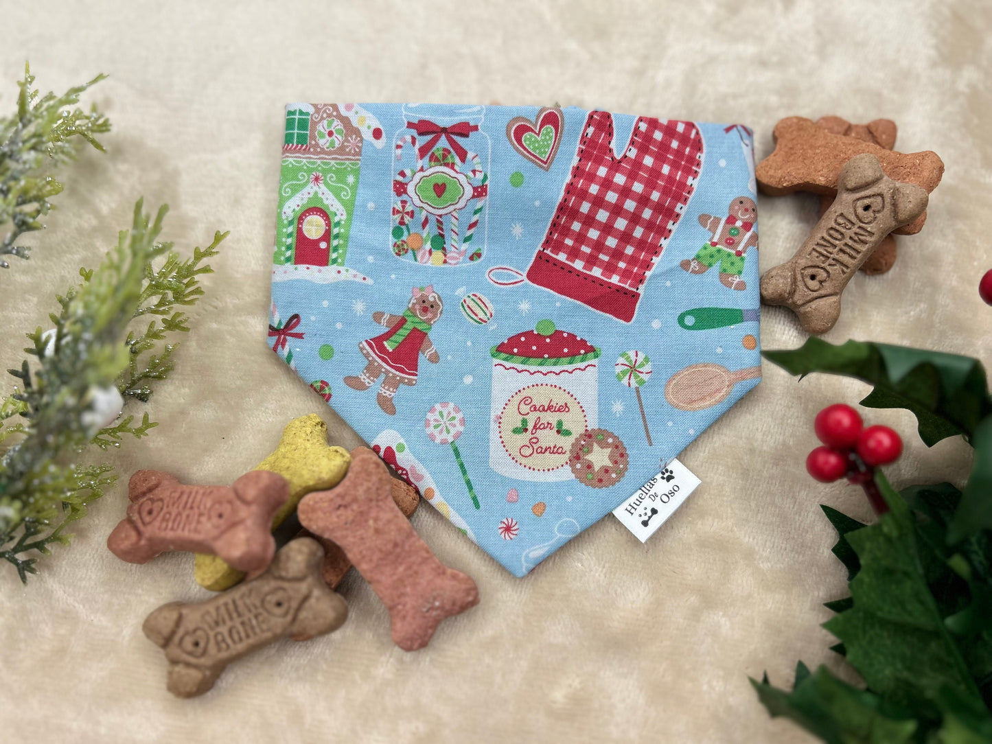Gingerbread Joy Bandana